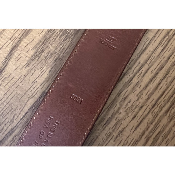 Vintage Coach Cowhide Leather Belt Burgundy 40” 100cm 3931 Brass USA Made - Picture 10 of 11